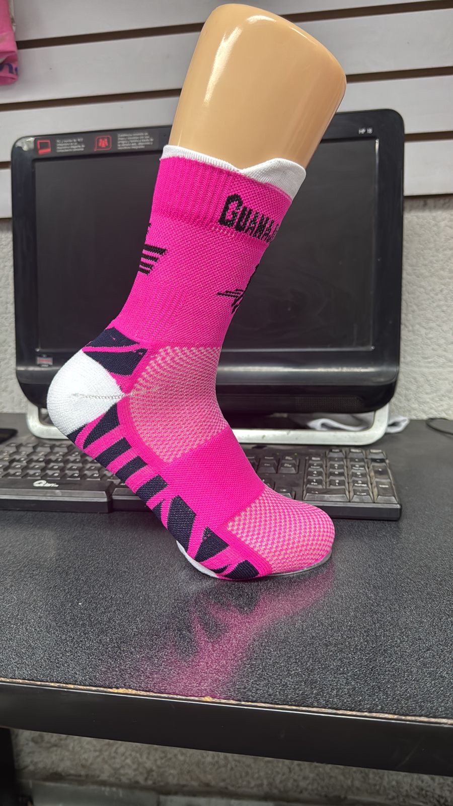 Calceta deportiva Blackrunning Socks color rosa